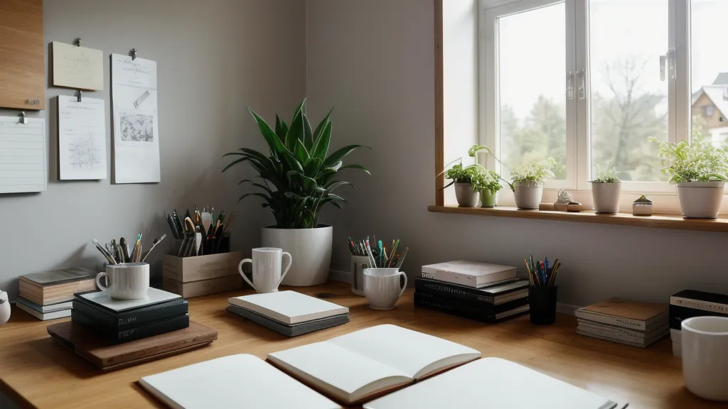 Gedruckte KI-Verordnung als dicker Papierstapel neben einer Kaffeetasse auf dem Schreibtisch