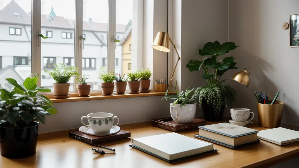 Yogamatte im Büro am Abend als Ausgleich zur Arbeit am KI-Führerschein