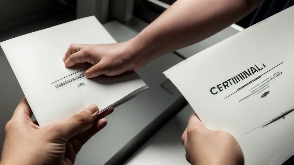 Eine Hand hält ein KI-Kompetenz-Zertifikat nach einer KI-Schulung vor dem Hintergrund einer Werkshalle im Mittelstand.